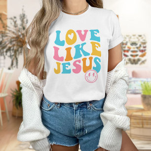 T-shirt Chemise Chrétienne Occidentale, Amour Comme Jésus 