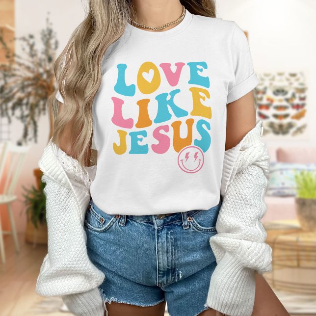T-shirt Chemise Chrétienne Occidentale, Amour Comme Jésus  (Créateur téléchargé)