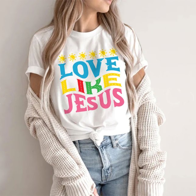 T-shirt Chemise chrétienne occidentale, amour comme Jésus (Créateur téléchargé)