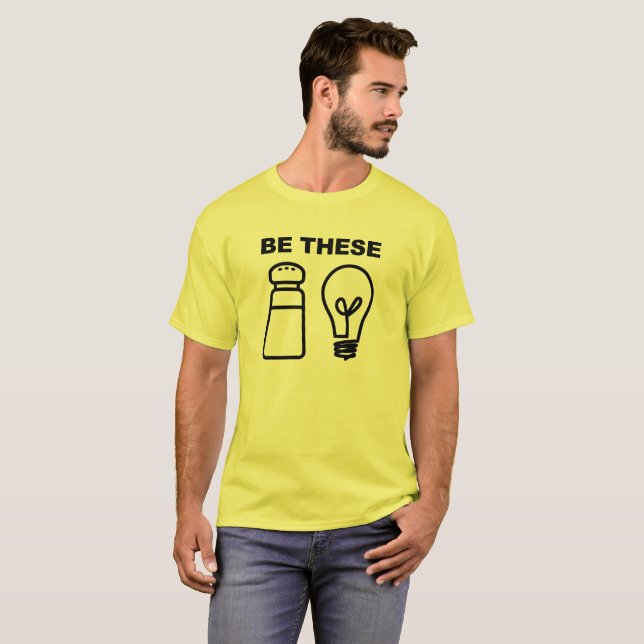 T-shirt Chemise chrétienne Sel et Lumière (Devant entier)