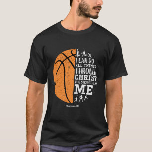 T-shirt Chemise Christian Basketball Je Peux Faire Tout Ph