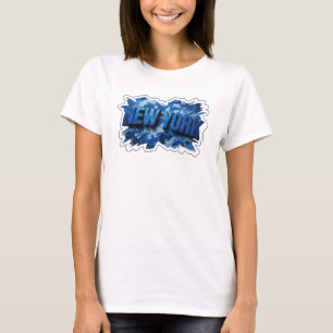T-shirt Chemise citation Classic Blue NEW YORK