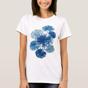 T-shirt Chemise citation FLEURS DE VERRE BLEU Bleu witty