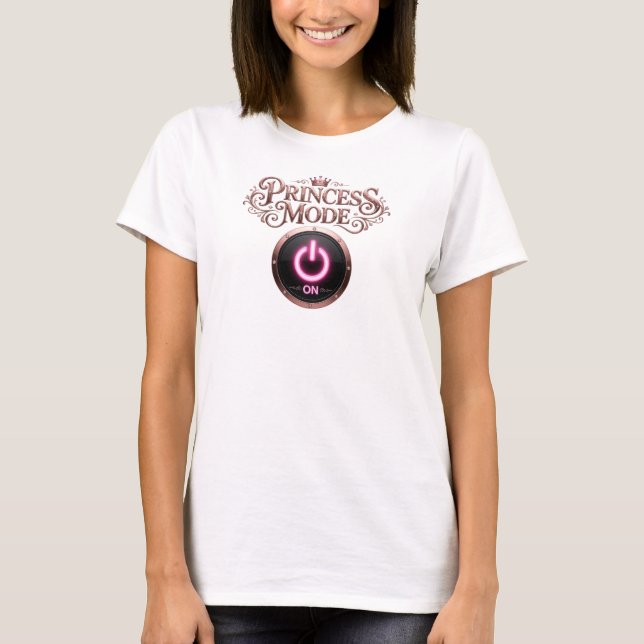 T-shirt Chemise citation MODE PRINCESSE Rouge Classique (Devant)