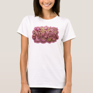 T-shirt Chemise citation Snappy Rose NEW YORK