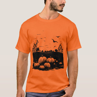 T-shirt Chemise Citrouille Automne