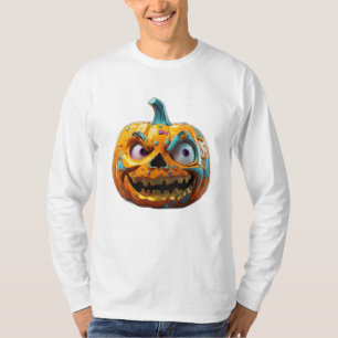 T-shirt Chemise citrouille Halloween 3D Halloween Vintag
