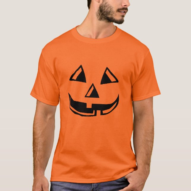 T-shirt Chemise Citrouille Haloween (Devant)