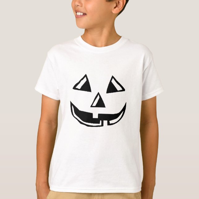 T-shirt Chemise Citrouille pour enfants Haloween (Devant)