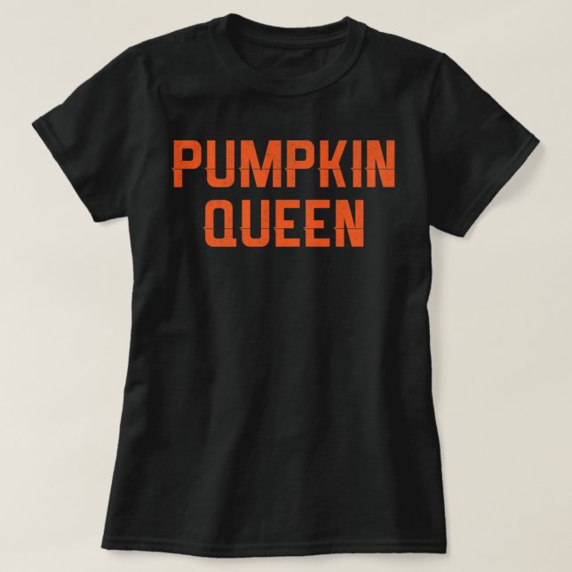 T-shirt Chemise citrouille Queen Shirt Costume Halloween (Design devant)