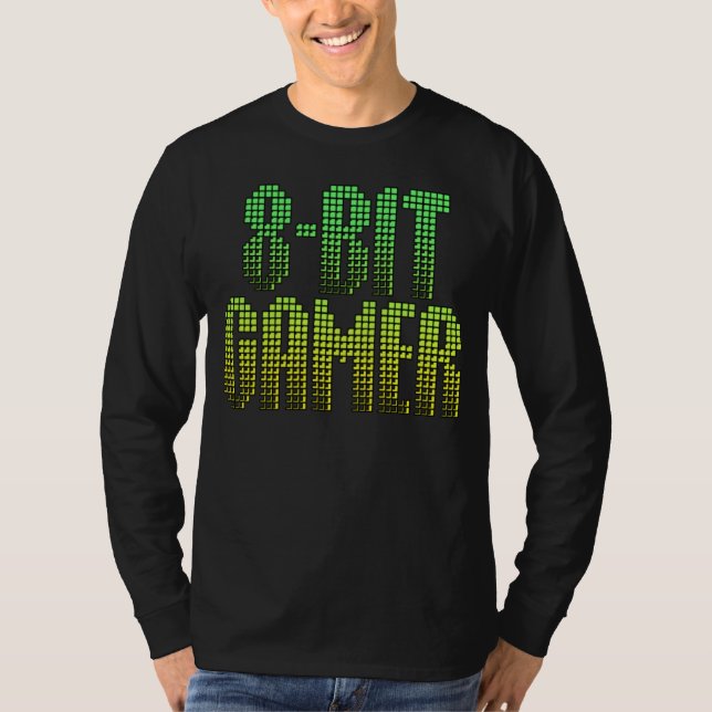 T-shirt chemise classique de jeu vidéo du Gamer 8bit (Devant)