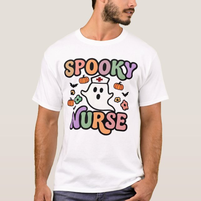 T-shirt Chemise classique Infirmière flippante (Devant)