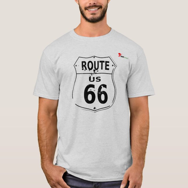T-shirt Chemise Classique Route 66 Aventure (Devant)