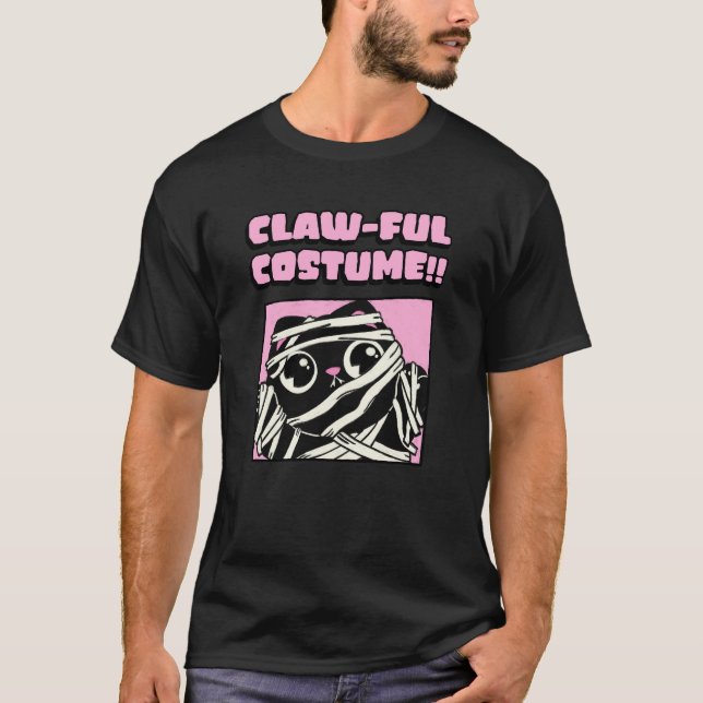 T-shirt Chemise Clawful Costume Chat Mignon (Devant)