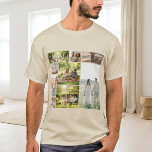 T-shirt Chemise Collage Personnalisé, Chemise Personnalisé