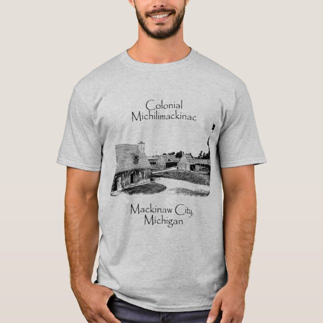 T-shirt Chemise coloniale Michilimackinac (Devant)