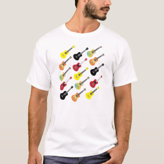 T-shirt Chemise colorée de collections d'ukulélé