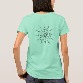 T-shirt Chemise - Commande de navire avec nom (arrière)