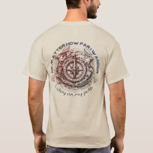 T-shirt Chemise Compass Adventure Explorer T Shirt Casual 