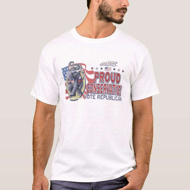 T-shirt Chemise conservatrice fière (Devant)