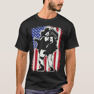 T-shirt Chemise cool - Chemise drapeau américaine - Randon