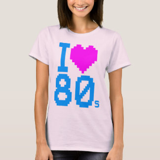 T-shirt Chemise Corey Tiger 80s Rétro J'aime les années 80