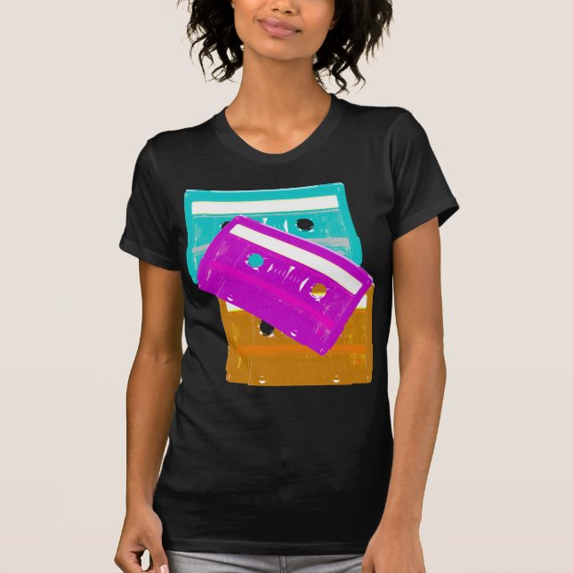 T-shirt Chemise Corey Tiger Cassettes 80s (Devant)