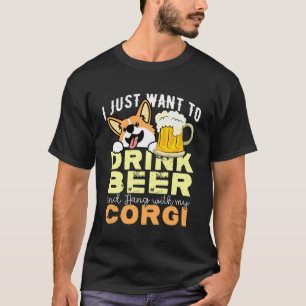 T-shirt Chemise Corgi Papa Cadeau Drôle de Fête des Pères