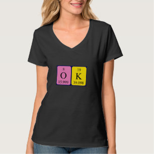 T-shirt Chemise CORRECTE de mot de table périodique
