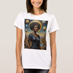 T-shirt Chemise Cosmologique de la couronne de lune d'or