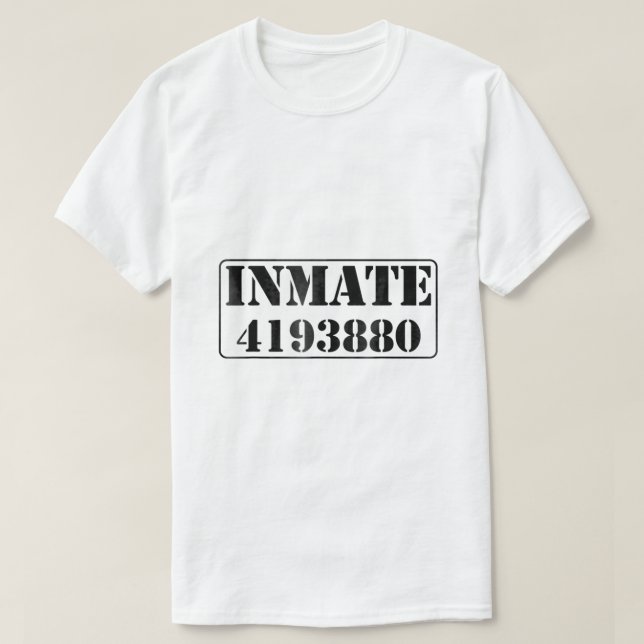 T-shirt Chemise costumée de la prison d'Halloween pour enf (Design devant)