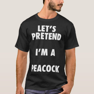 T-shirt Chemise costumée Halloween Peacock, faire semblant