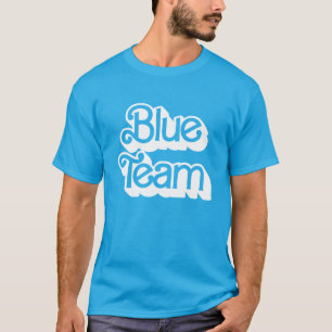 T-shirt Chemise couleur bleu guerre