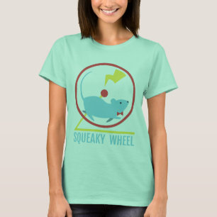 T-shirt Chemise couleur foncée féminine de roue couchée
