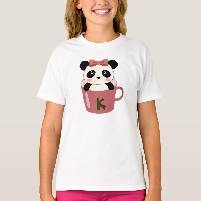 T-shirt Chemise Coupe O' Panda(Rose) (Devant)