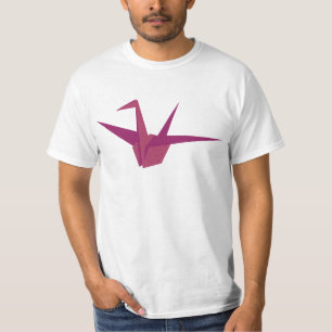 T-shirt Chemise Couple de Grue Origami (Sa)