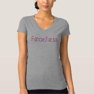 T-shirt Chemise courageuse de conscience de cancer du sein