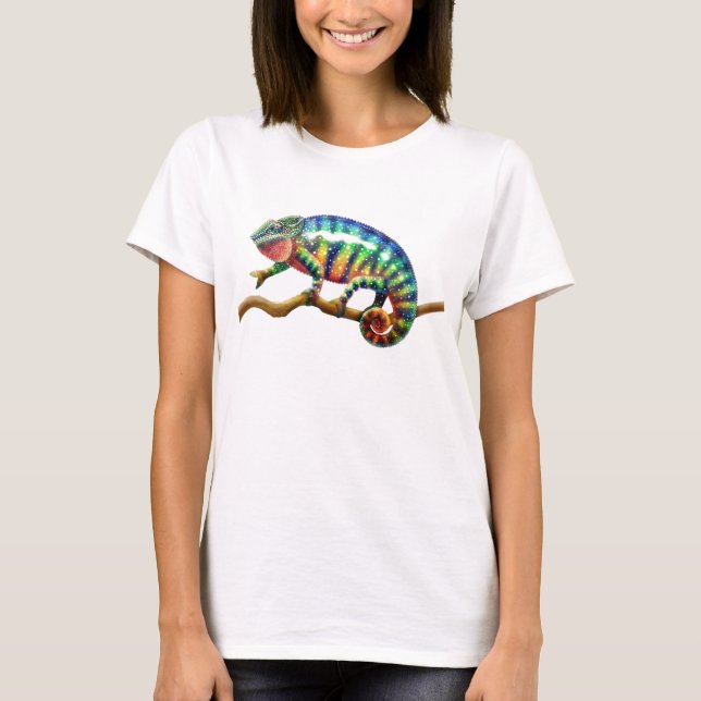 T-shirt Chemise courte Caméléon Panther Cool (Devant)