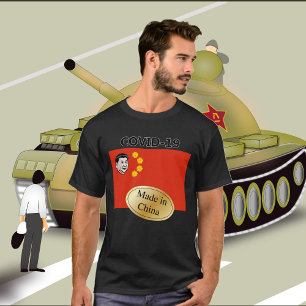 T-shirt chemise covid-19 made in china