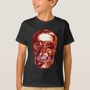 T-shirt Chemise crâne chrome rouge