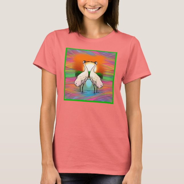 T-shirt Chemise Crane Love (Devant)