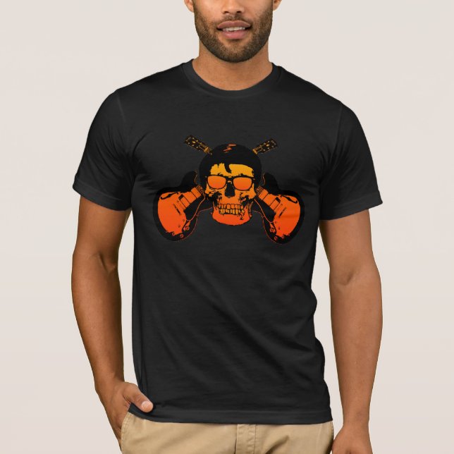 T-shirt Chemise crâne Rockabilly (Devant)