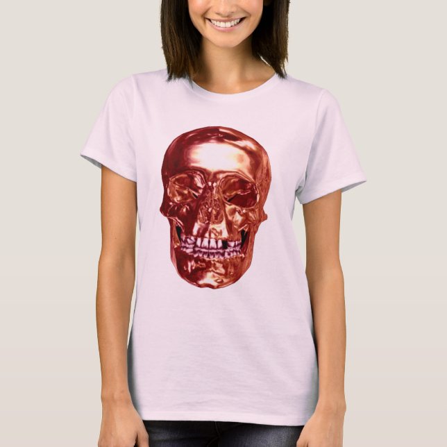 T-shirt Chemise crâne rouge Chrome (Devant)
