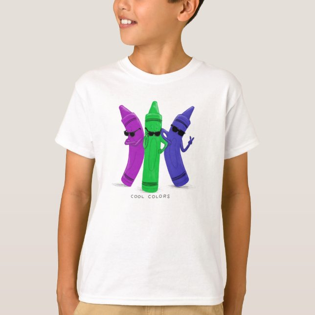 T-shirt Chemise Crayon cool Kids (Devant)
