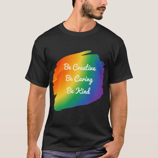 T-shirt Chemise créative, attentive et de la fierté (Devant)