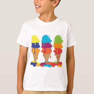 T-shirt Chemise crème glacée