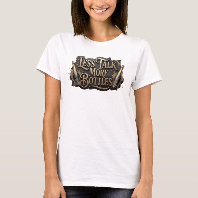 T-shirt Chemise Crisp Orange MOINS DE PAROLE PLUS DE BOUTE (Devant)