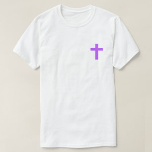 T-shirt Chemise croisée violette