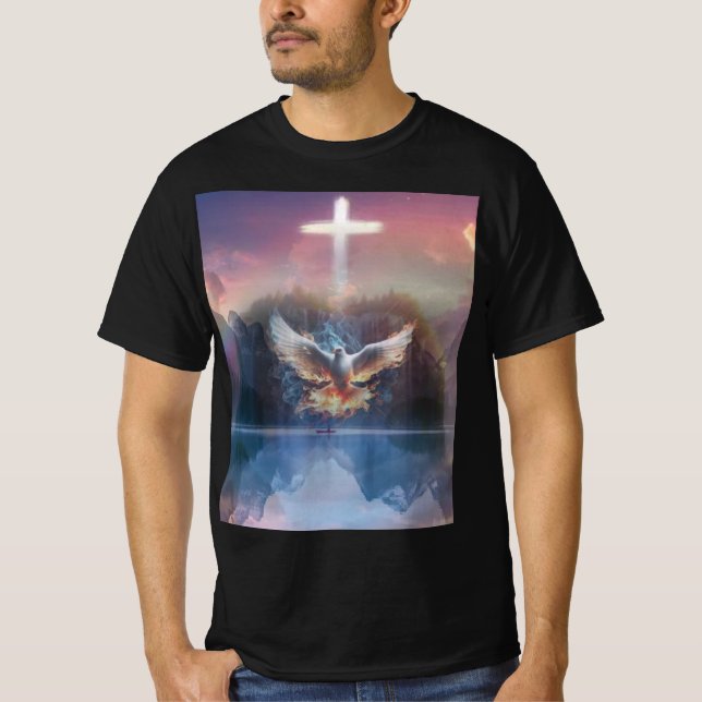 T-shirt Chemise Croix et Saint-Esprit (Devant)