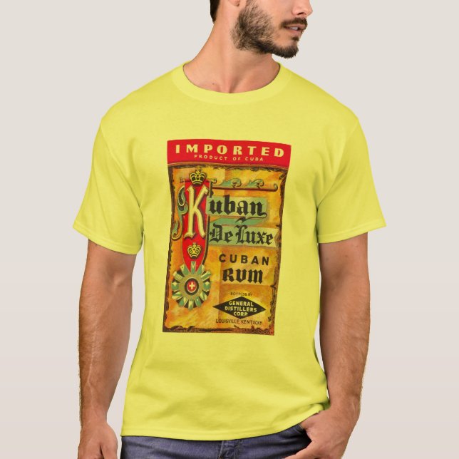 T-shirt Chemise cubaine de rhum de nostalgie (Devant)
